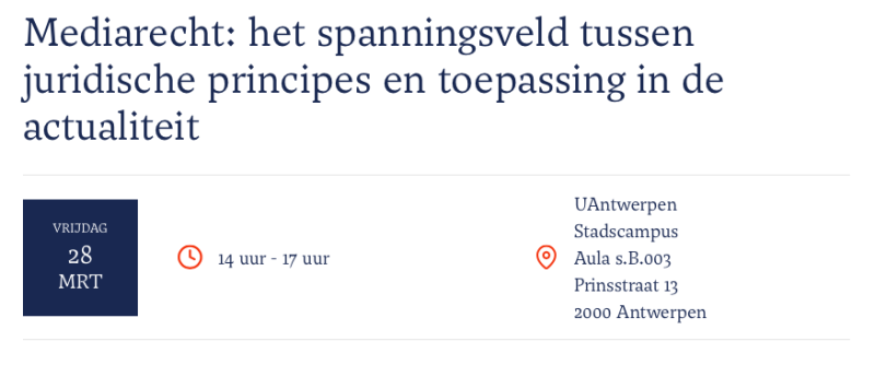 Mediarecht: het spanningsveld tussen juridische principes en toepassing in de actualiteit