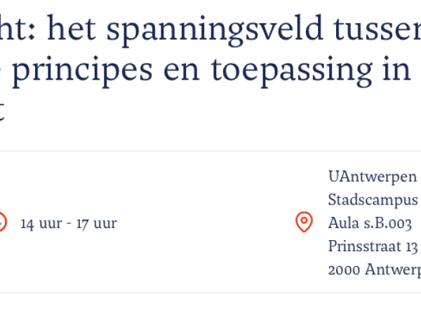 Mediarecht: het spanningsveld tussen juridische principes en toepassing in de actualiteit